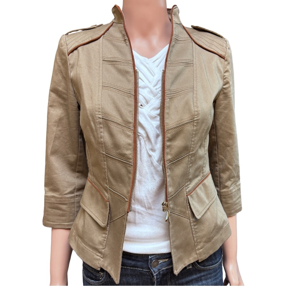White House Black Market Tan Utility Jacket